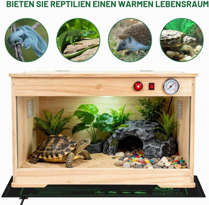 50W Heizmatte Pflanzen mit Thermostat - Schnelle Erwärmun, Feuerschutz, Wasserdicht - Sämlinge Heizm