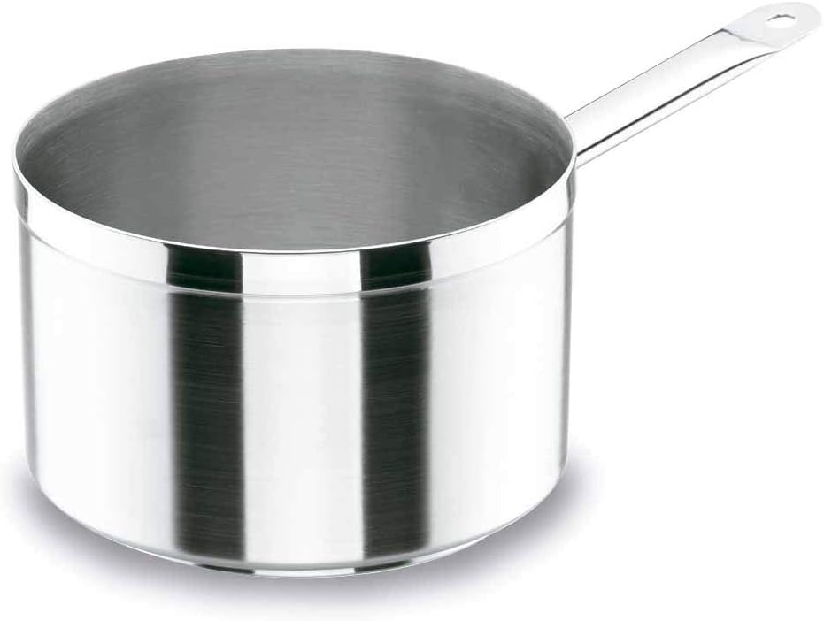 Lacor 54219 Stielkasserolle Durchmesser 18 cm Chef Luxe, Silber