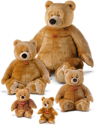 trudi 25611 Klassik Plüschtier Teddy Bär Ettore ca. 57 cm, Grösse XL, hochwertiges Stofftier mit wei