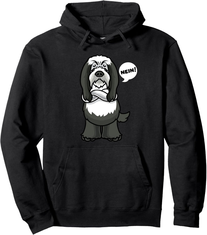 Sturer Bearded Collie Hund lustig Hundefan Pullover Hoodie