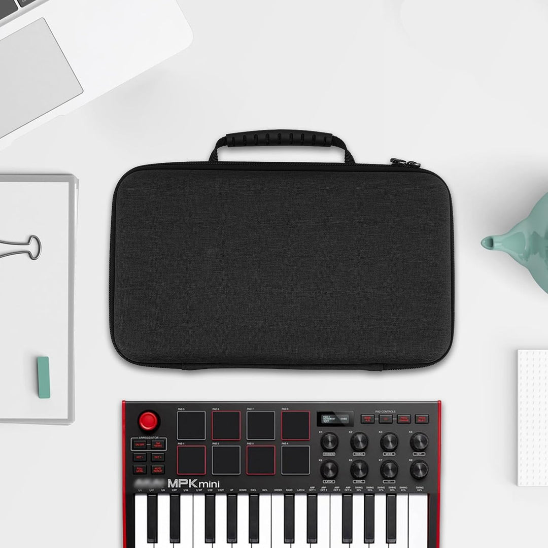 Geekria Hardshell-Case kompatibel mit Akai Professional MPK Mini MK3, 25-Tasten Ultra-portabler USB-