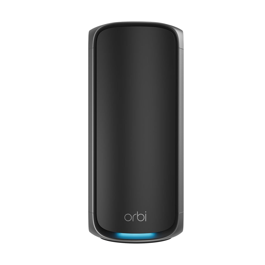 NETGEAR Orbi 970-Serie (RBE970B) Quad-Band WiFi 7-Mesh-Zusatzsatellit Black Edition, kompatibel mit