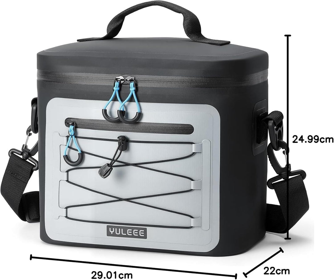 Kühltasche 15L/24L, Wasserdicht Picknicktasche mit Auslaufsicher, Isolierte Kühl Lunchtasche, Tragba