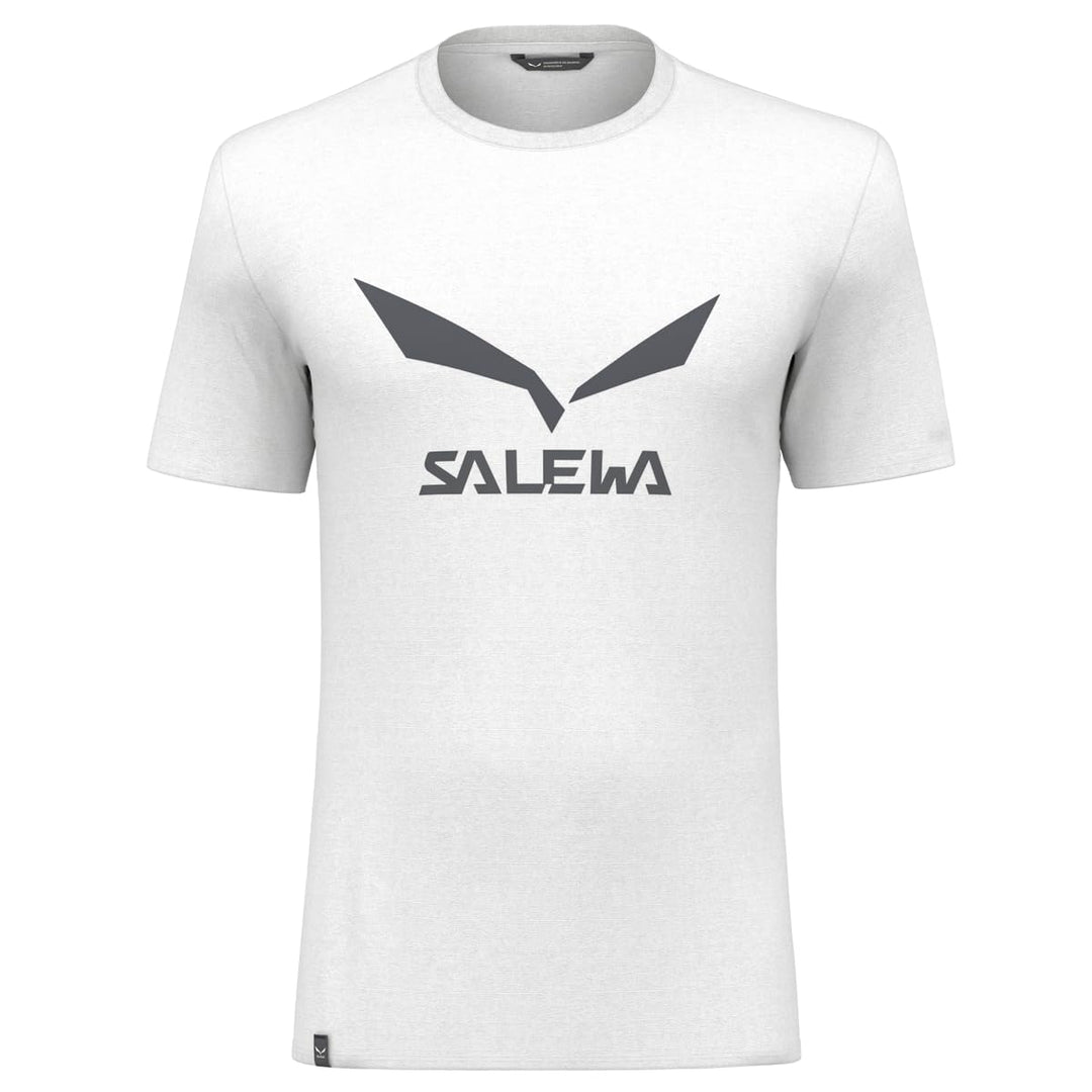 SALEWA Herren SOLIDLOGO DRY T-Shirt XS Weiss, XS Weiss