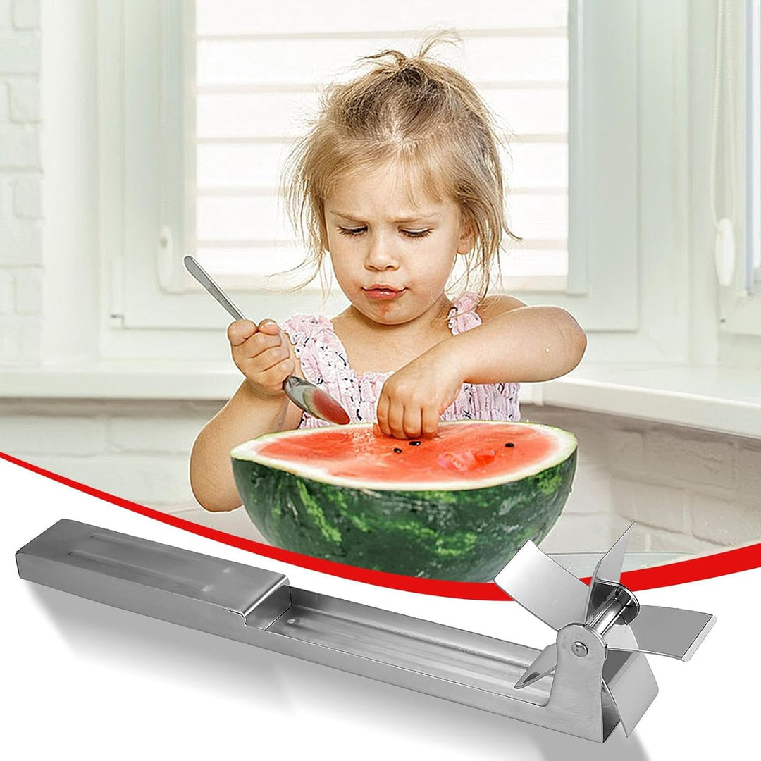 Wassermelonen-Schneidewerkzeug -Würfelschneider aus Edelstahl | Kürbis-Windmühlen-Schneider Für Kürb