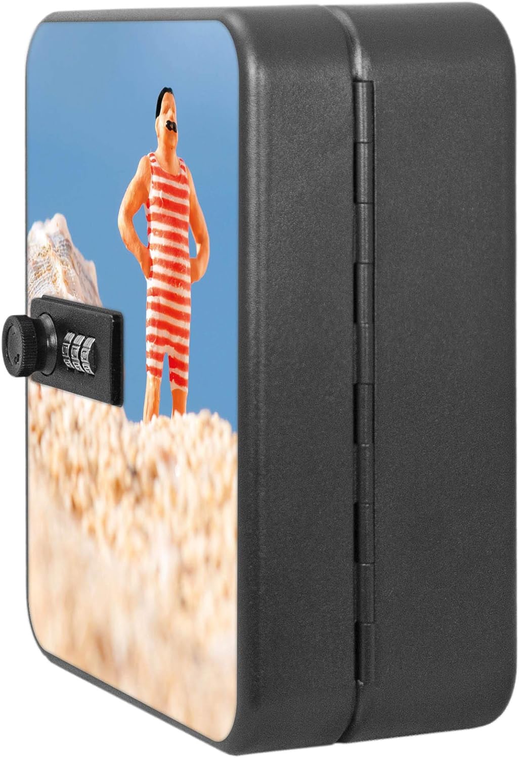 banjado® Burg-Wächter® abschliessbarer Schlüsselkasten mit Motiv Bademeister für 20 Schlüssel - Schl