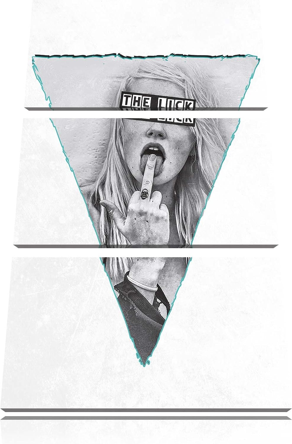 the Lick white 3-Teiler Leinwandbild 120x80 Bild auf Leinwand, XXL riesige Bilder fertig gerahmt mit