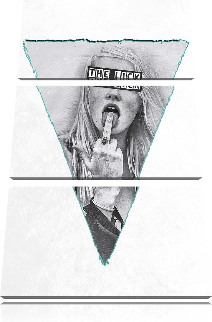 the Lick white 3-Teiler Leinwandbild 120x80 Bild auf Leinwand, XXL riesige Bilder fertig gerahmt mit