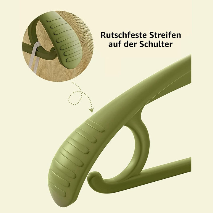 Kunststoff-Kleiderbügel, extra dicker Kunststoff, breite Schulter, für Erwachsene, um 360 Grad drehb