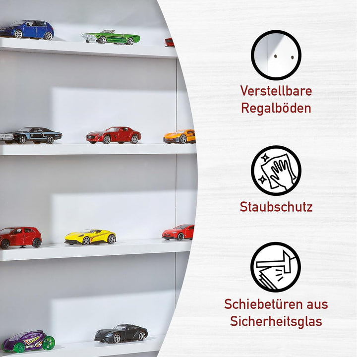 Inter Link - Sammlervitrine - Hängevitrine - Wandregal - Glasvitrine - Wandvitrine - Hängeregal - Sc
