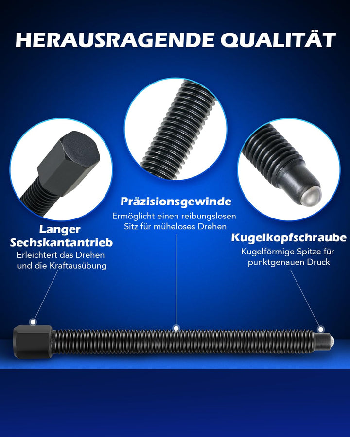 Orion Motor Tech Lagerabzieher Set 5 Tonnen, Lager Trennmesser Satz mit Lagerabzieher 2" und 3", Rad