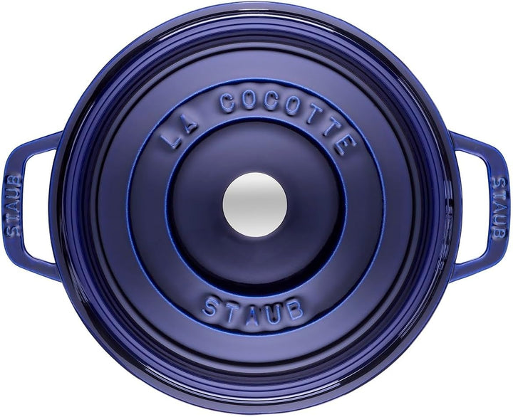 STAUB Gusseisen Bräter/Cocotte, Rund 26 cm, 5 L, Aromaregen Funktion, Für alle Herdarten geeignet, D