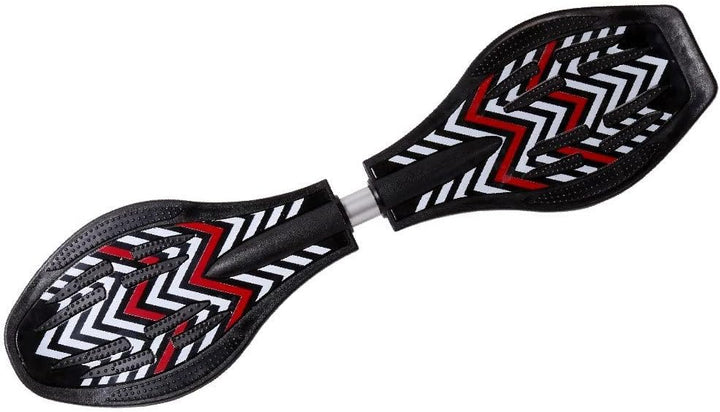 FunTomia Waveboard Original Mach1 Kugellager inkl. Tasche (Verschiedene Farbdesigns) Schwarz /