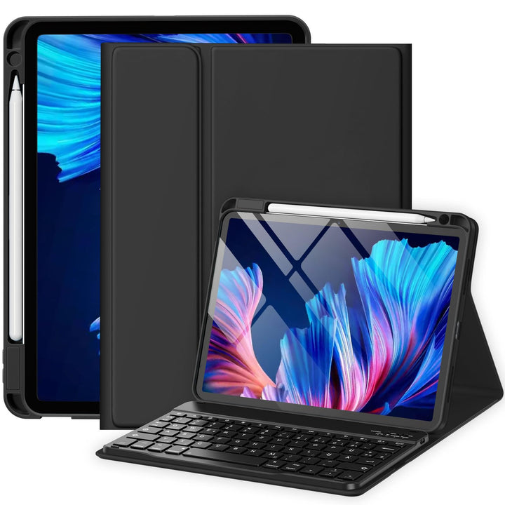 Hülle mit Tastatur für iPad Air 11 Zoll M3 2025 M2 2024/Air 5 Generation 2022 4 Gen 2020 10,9 Zoll,