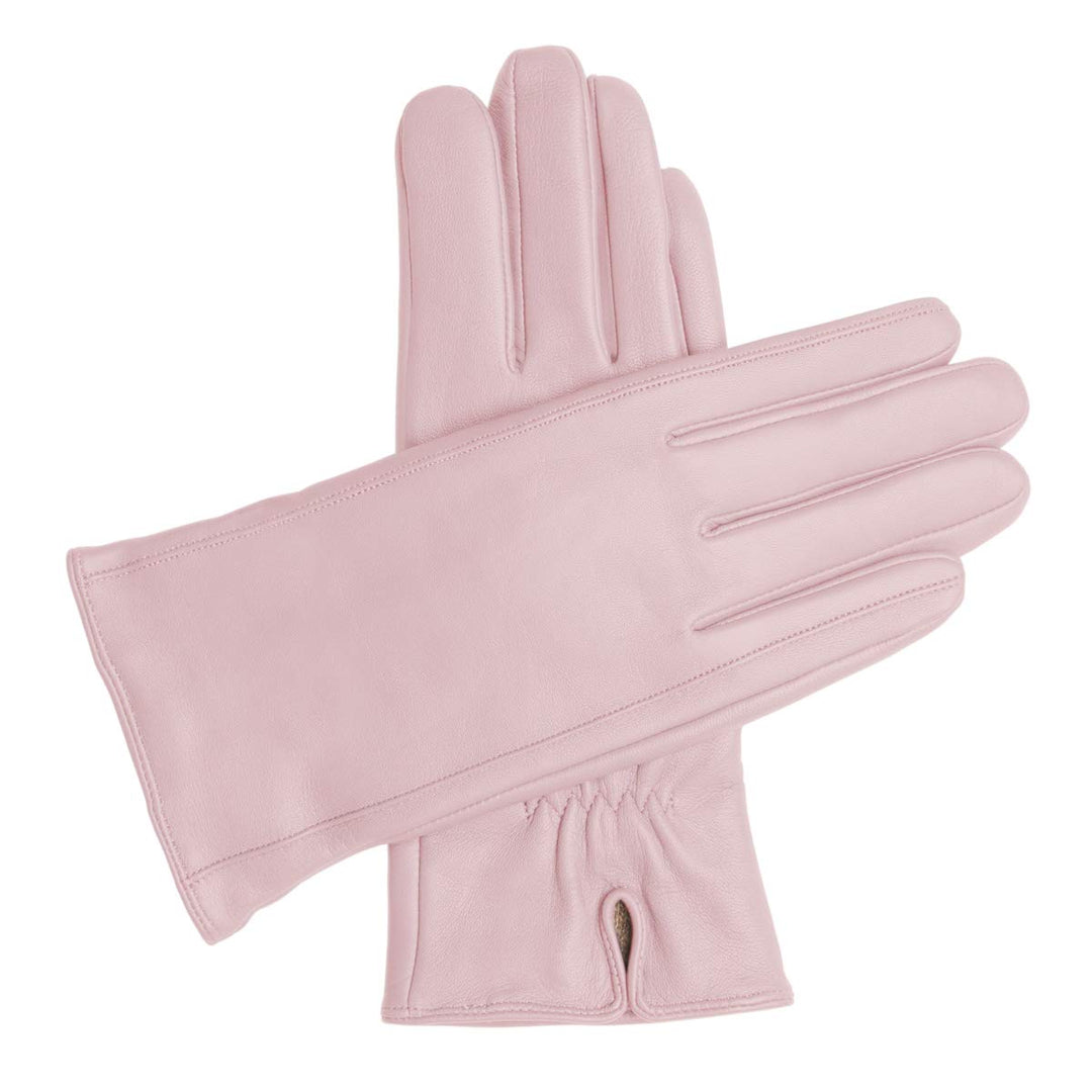 Downholme Klassische Lederhandschuhe mit Innenfutter aus Kaschmir für Damen S Rosa, S Rosa