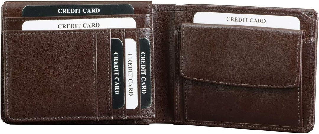 KORUMA ORIGINAL RFID Schutz Leder Geldbeutel (BRAUN), Braun