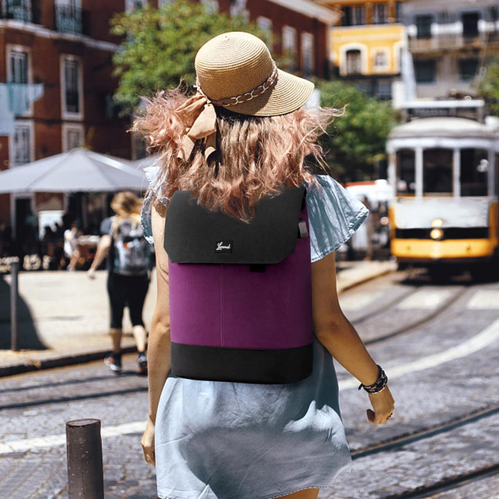 LOVEVOOK Rucksack Damen, 15,6 Zoll Laptop Schulrucksack Mädchen Teenager mit USB Ladeanschluss & Lap