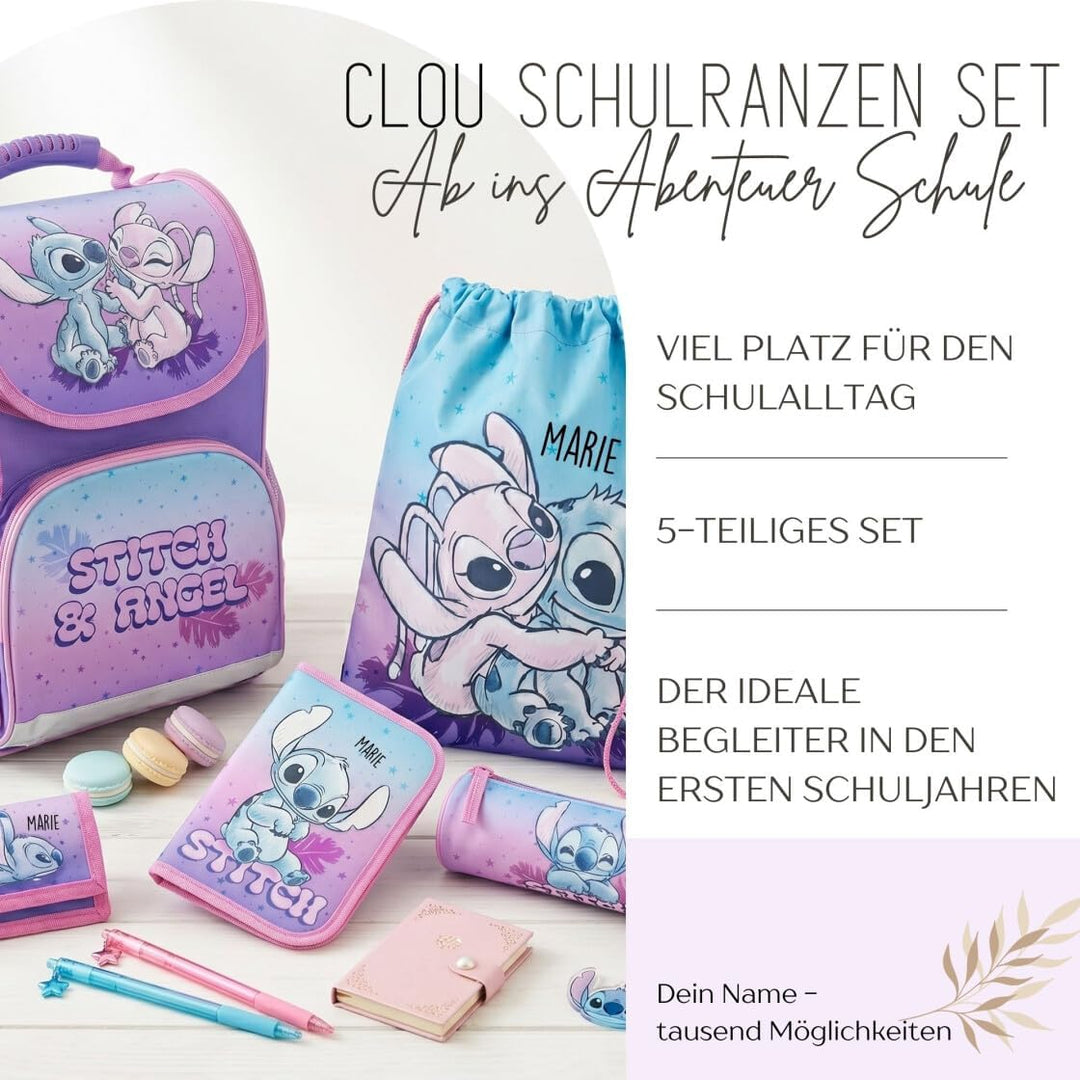 Undercover Schulranzen Set 1. Klasse - Personalisierter Inhalt mit Name - Schultasche Jungen Mädchen