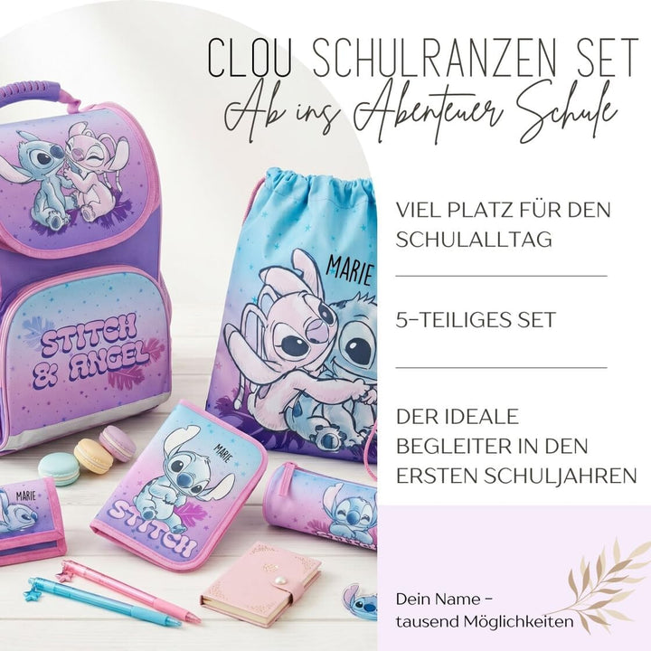 Undercover Schulranzen Set 1. Klasse - Personalisierter Inhalt mit Name - Schultasche Jungen Mädchen
