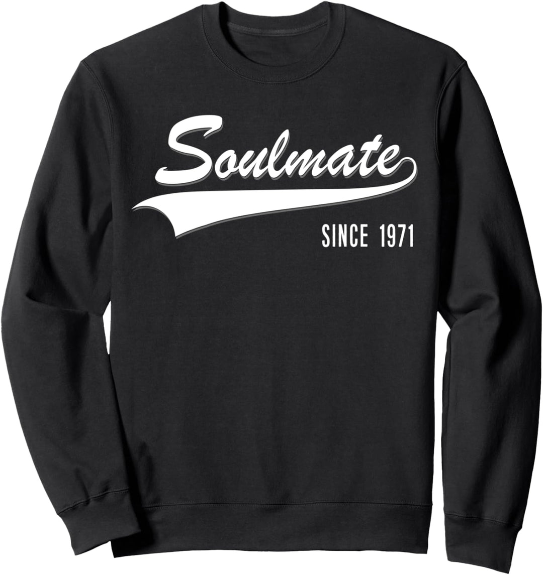 50th Hochzeitstag Paar Geschenk Soulmate since 1971 Sweatshirt