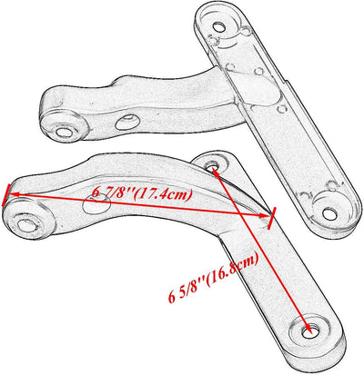 HDBUBALUS Motorrad-Zusatz-Beleuchtungsklammern, Blinker, 11,4 cm, Nebelscheinwerfer für Harley Elect