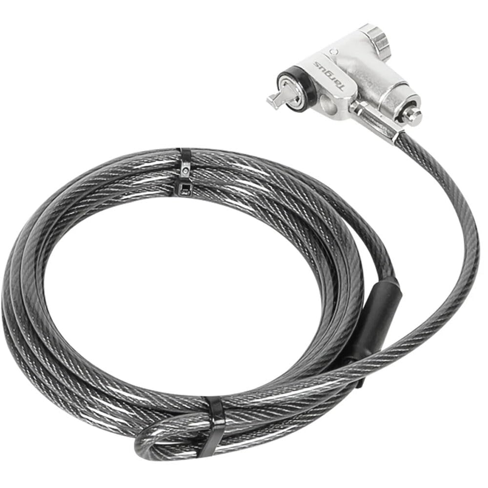 Targus ASP95GL DEFCON Ultimate Universal-Kabelschloss mit Schlüssel und anpassbarem Schlosskopf