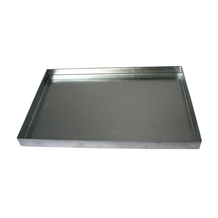 ZooPaul Aschekasten 49x34cm - Grill Kasten Ofen Kamin Schale BBQ - Silbergrau - Metall