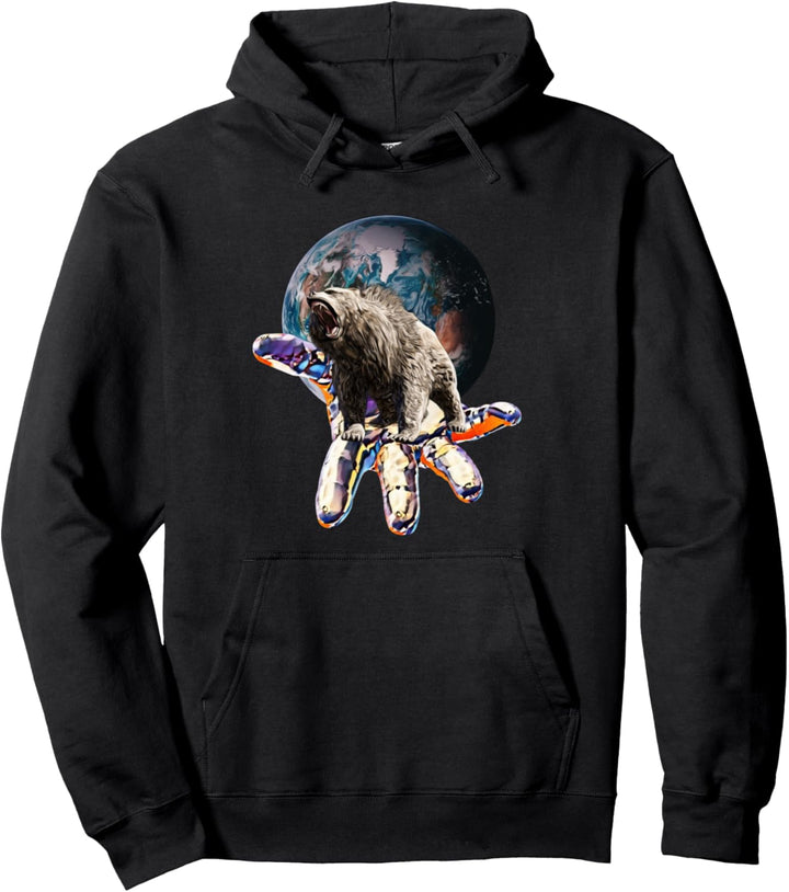 Grizzly Grizzlybär Bären Bär Raubtier Krallen Zähne Pullover Hoodie