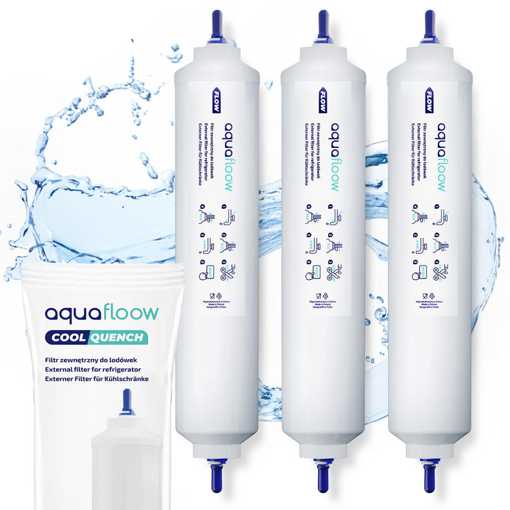 Aquafloow Kühlschrank Wasserfilter Ersatz für Samsung Side By Side, LG, AEG, HAIER, Whirpool, DA29-1