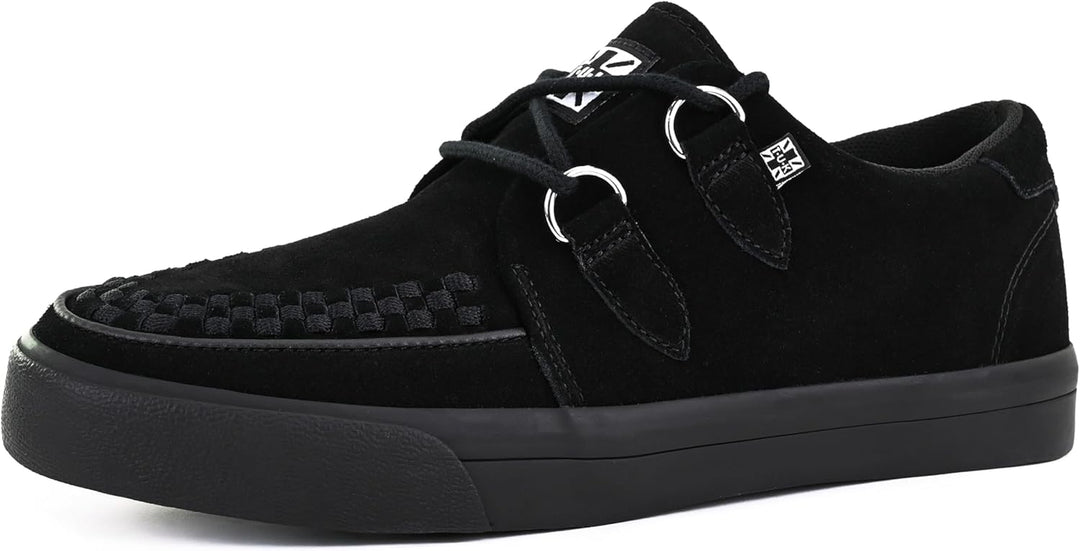 T.U.K. Leather Creeper Sneaker - Herren & Damen Schuhe - Punk, Gothic, Emo und Rockabilly Style Lede