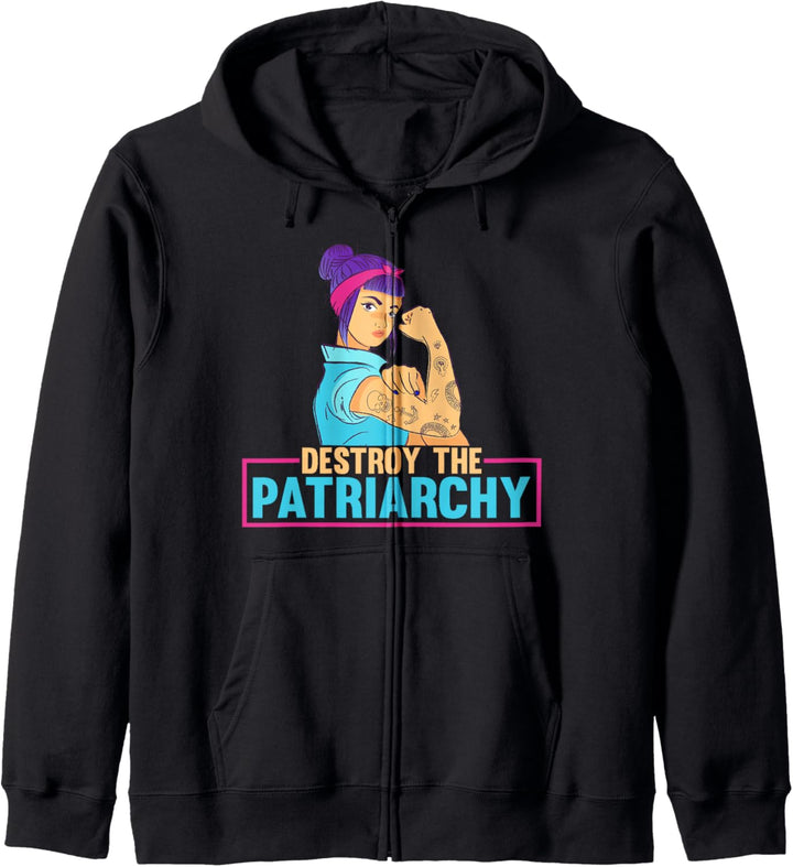 radikale feministische tee feminismus tee zerstören das patriarchat Kapuzenjacke