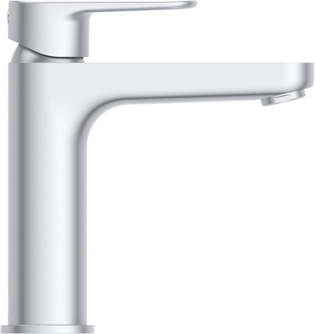 Ideal Standard BD131SI Cerafine O Waschtischarmatur H120 mit Push-Open-Ventil, Bad-Wasserhahn mit Au