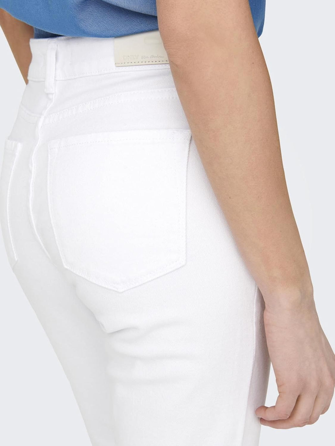 ONLY Female Straight-Fit ONLEMILY Stretch HW ST AK DNM CRO790NOOS 26W / 34L Weiss, 26W / 34L Weiss