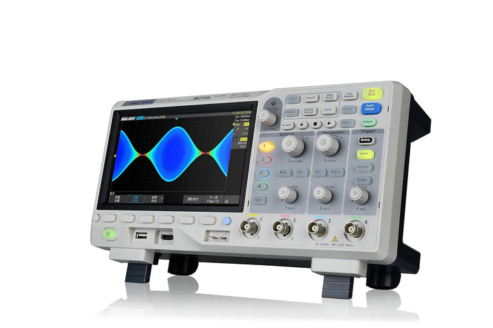 Siglent SDS1104X-E Digitales Oszilloskop, 100 MHz, 4 Kanäle, Standard-Decoder. Single, Single