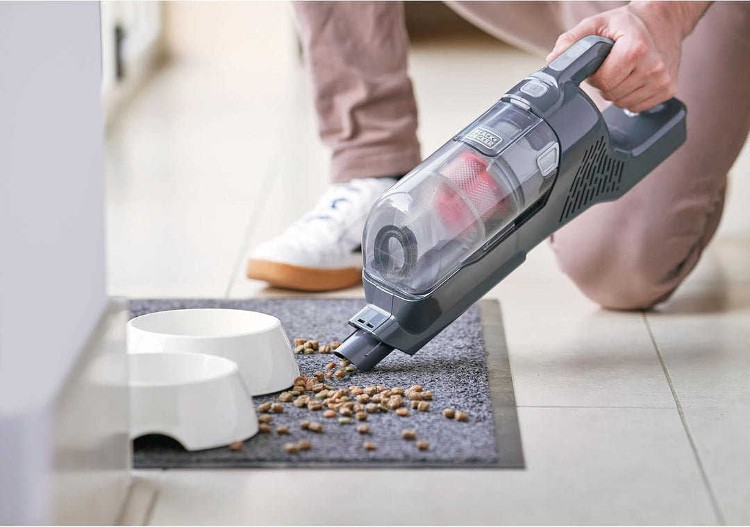 BLACK+DECKER 3-in-1 Akku-Stielsauger BHFEA520J (18V, beutelloser Boden- & Handstaubsauger mit Turbob