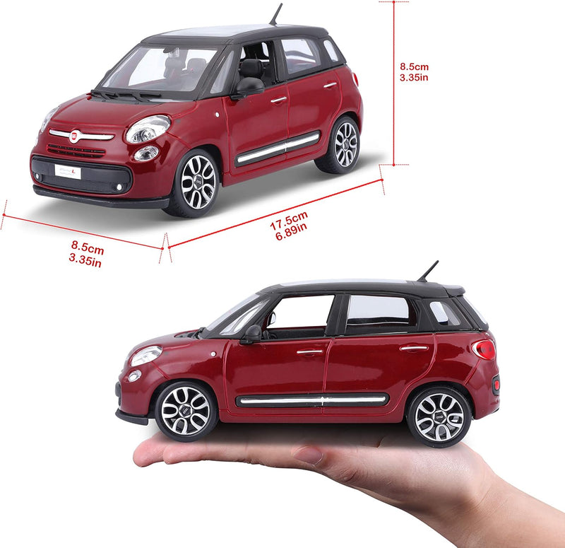 Bburago 15622126 - Fiat 500L, 1:24,Sortiert