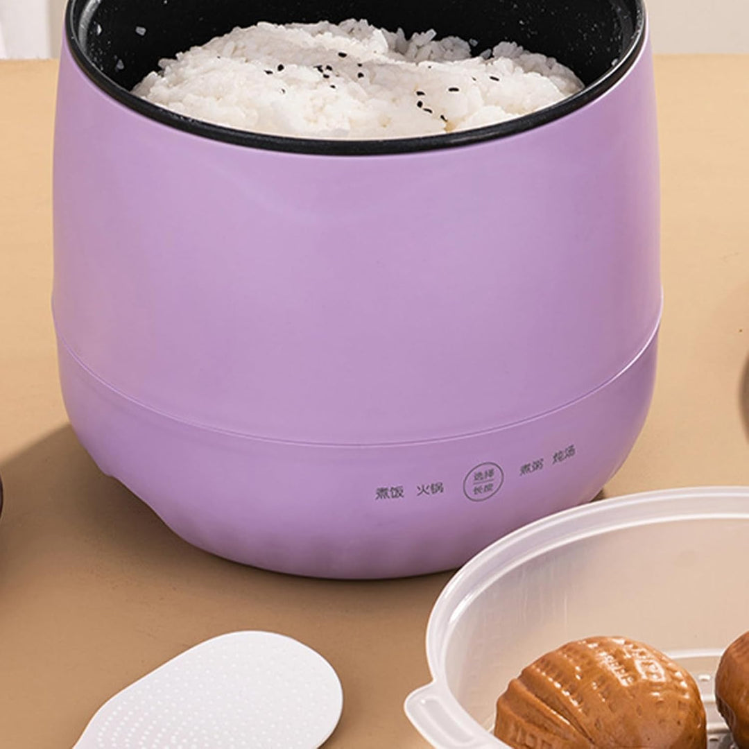 Elektrischer Reiskocher, 1,8L Kapazität, Mini-Design, Antihaftbeschichtet, Multifunktional für Reis,