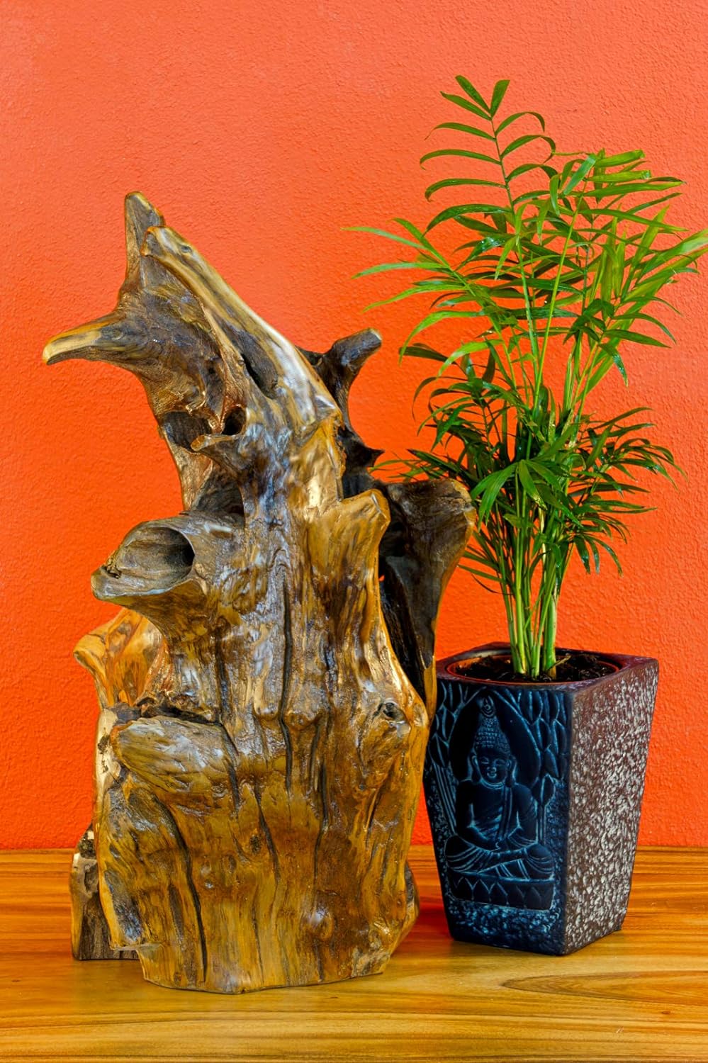 Kinaree 40-50cm Teak Wurzelholz Skulptur, Deko Aufsteller