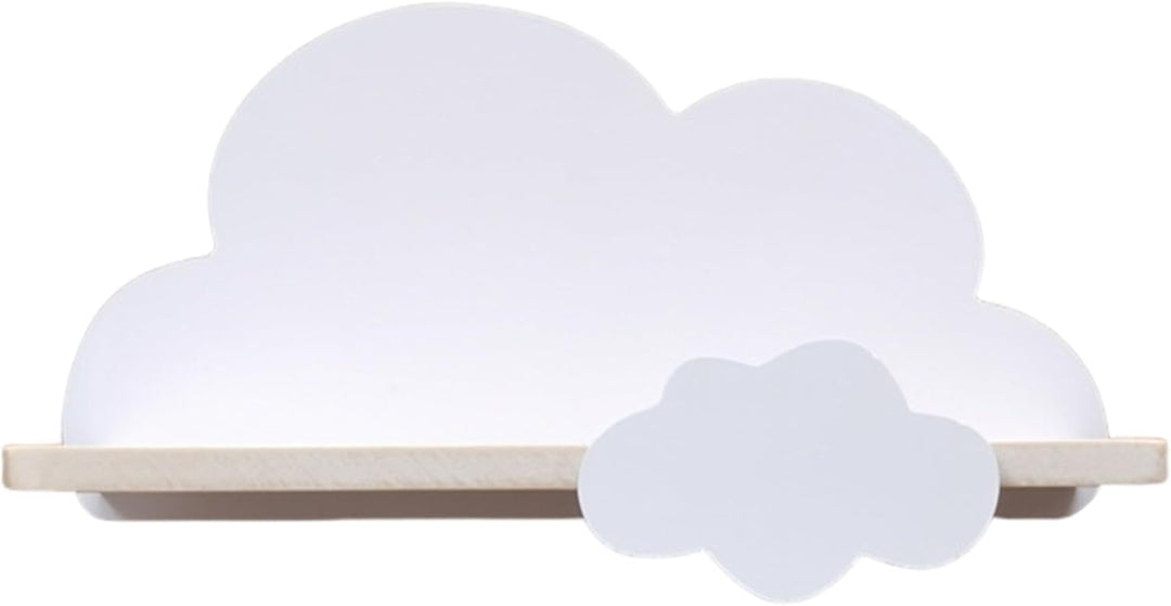Wolkenregale Holz-Wolken-Wandregale mit Haken süsses und einfaches Wandregal zur Aufbewahrung von Bü