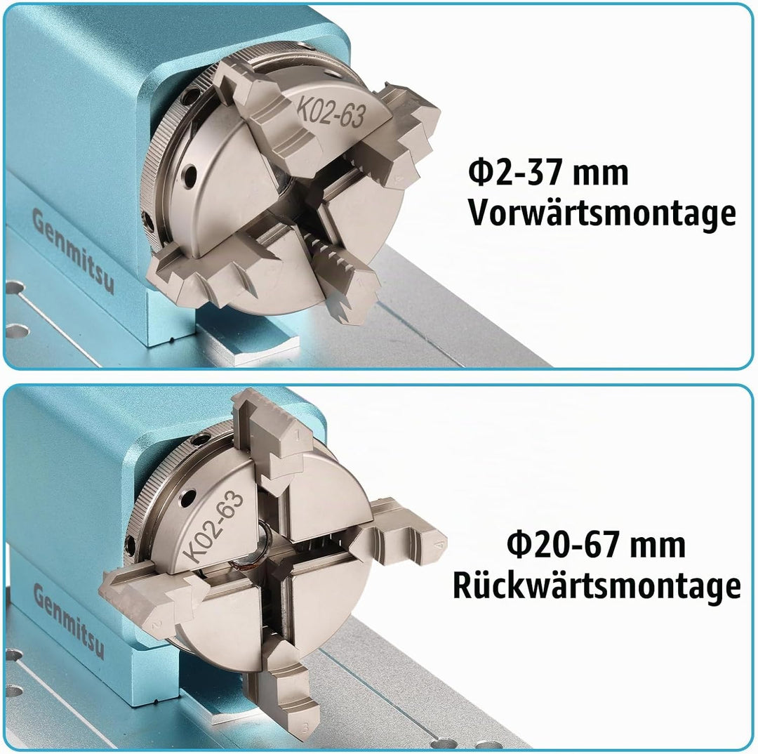 Genmitsu Rotationsmodul-Kit für PROVer XL 4030 V1/6050 Plus CNC-Fräsmaschine mit NEMA23 Planetengetr