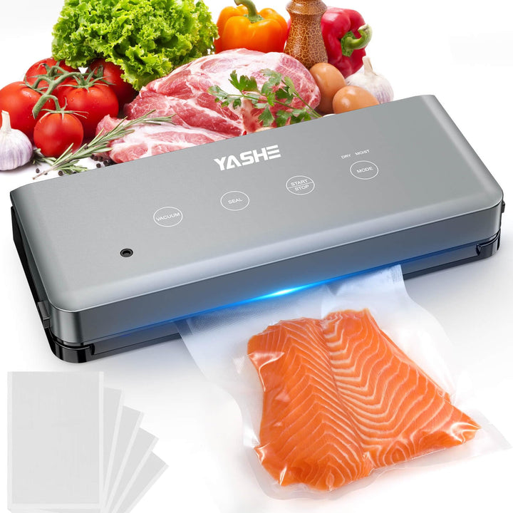 YASHE Vakuumiergerät mit Trocken- & Feuchtmodus, 5-in-1 Multifunktions-Vakuumierer mit 30cm Naht, Id