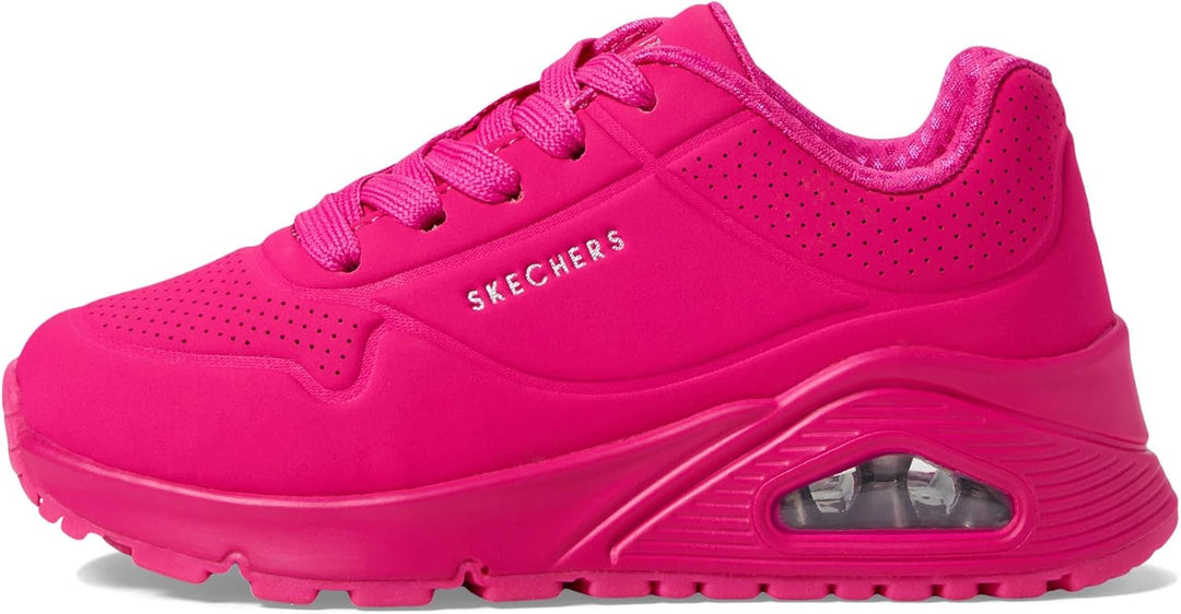 Skechers Unisex Kinder UNO Gen1 - Shimmer AwaySneaker 34 EU Hot Pink, 34 EU Hot Pink