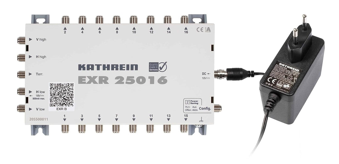 Kathrein EXR 25016 Basis Multischalter mit 16 Anschlüssen (Multischalter 16 TN), Multischalter 16 TN