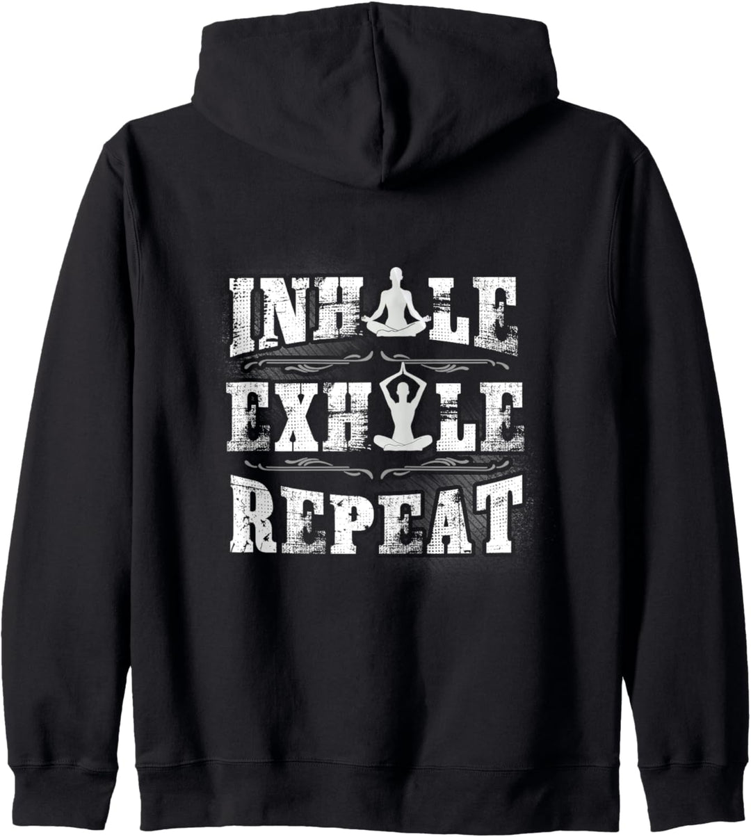 Inhale Exhale Repeat Männer Frauen Kinder Meditation Yoga Fitness Kapuzenjacke