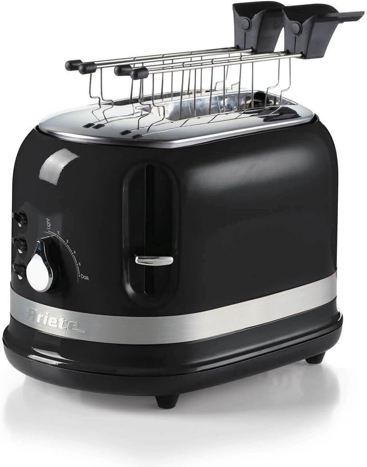 Ariete 149/02 Moderner 2-Scheiben-Toaster mit Zange, automatischer Auswurf, Krümelschublade, Auftau-