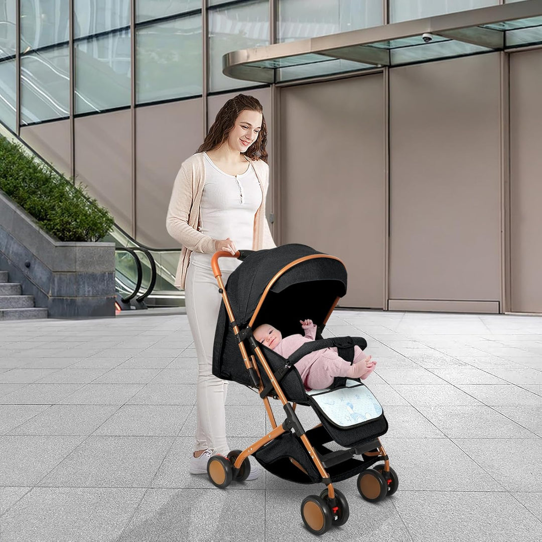 homewell Baby Kinderwagen klappbar, Buggy Kinderbuggy, 0-6 Jahre, flache Liegeposition, Einhändig Kl