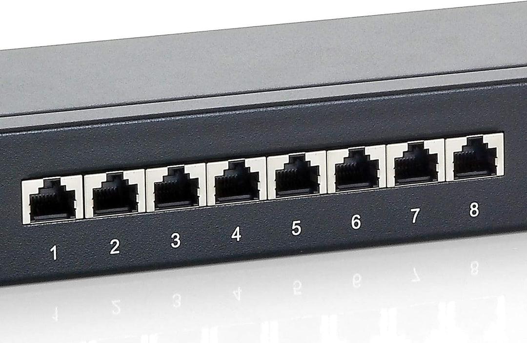 Equip Patchpanel 16x RJ45 Cat6 19" 1HE schwarz 16 Ports Schwarz, 16 Ports Schwarz