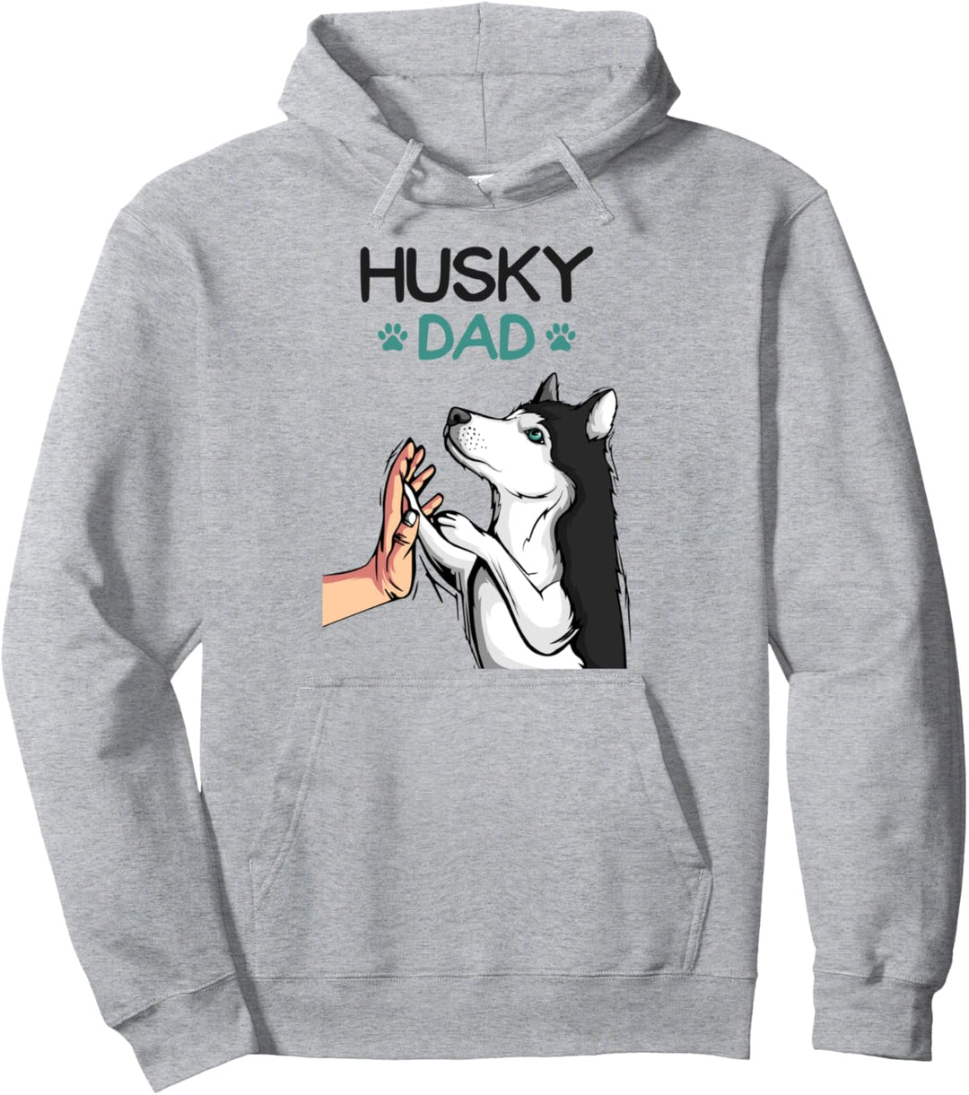 Husky Dad Hunde Papa Herrchen Pullover Hoodie