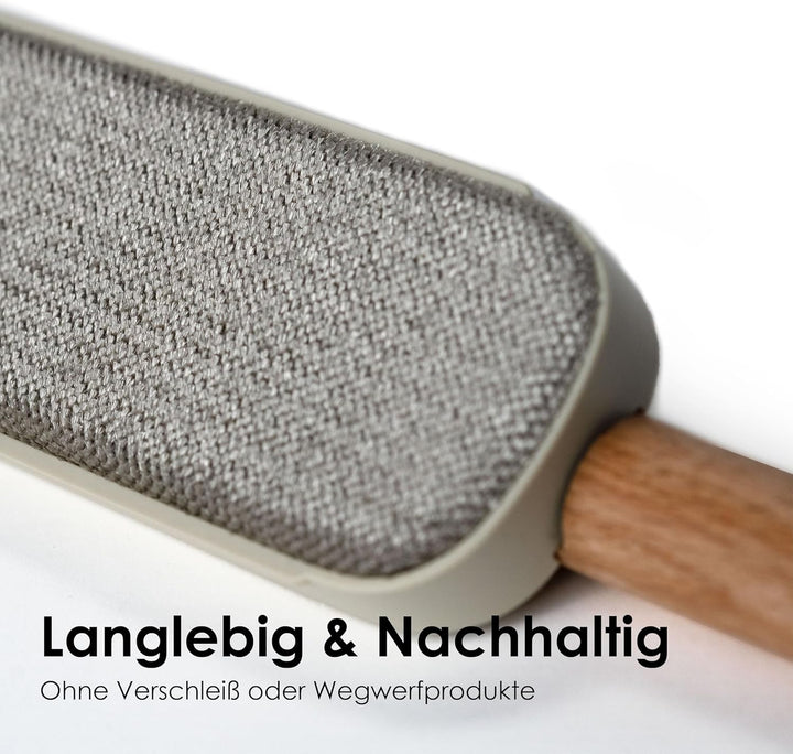 LucyBalu® Hairy Fusselbürste für Katzenhaare &amp; Tierhaare I wiederverwendbar mit zugänglichem Sammelf