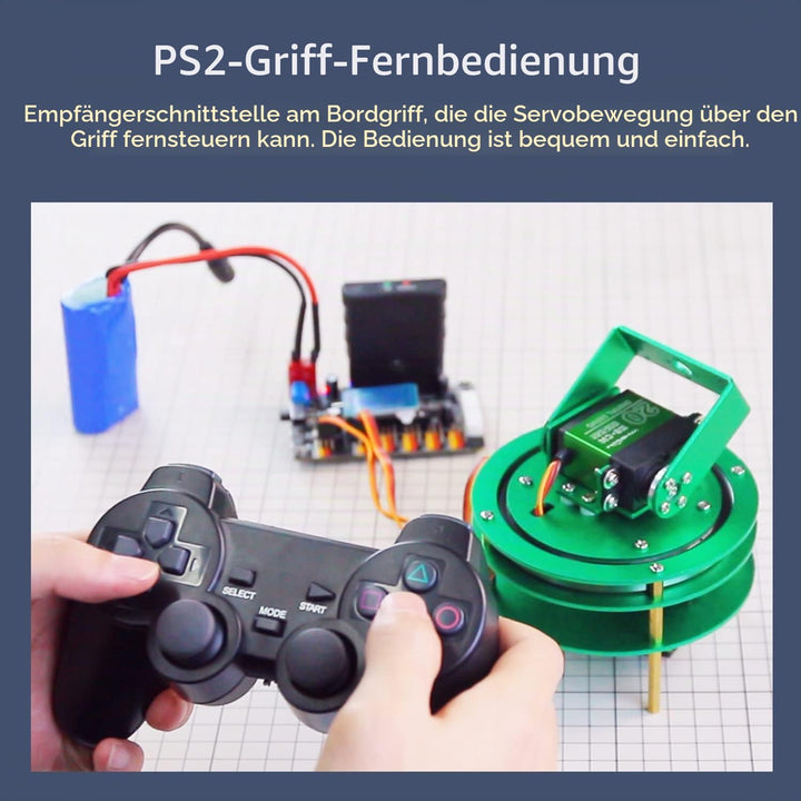 Yahboom 2-Wege Servo Kit für DIY Roboter, Elektrische Plattform mit Metallservo, Zubehör für Kamera